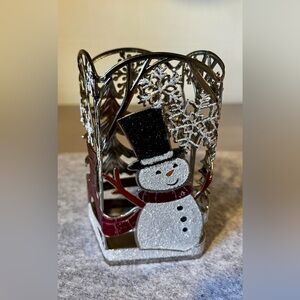 Bath & Body Works Holiday Snowman Metal Soap Sleeve